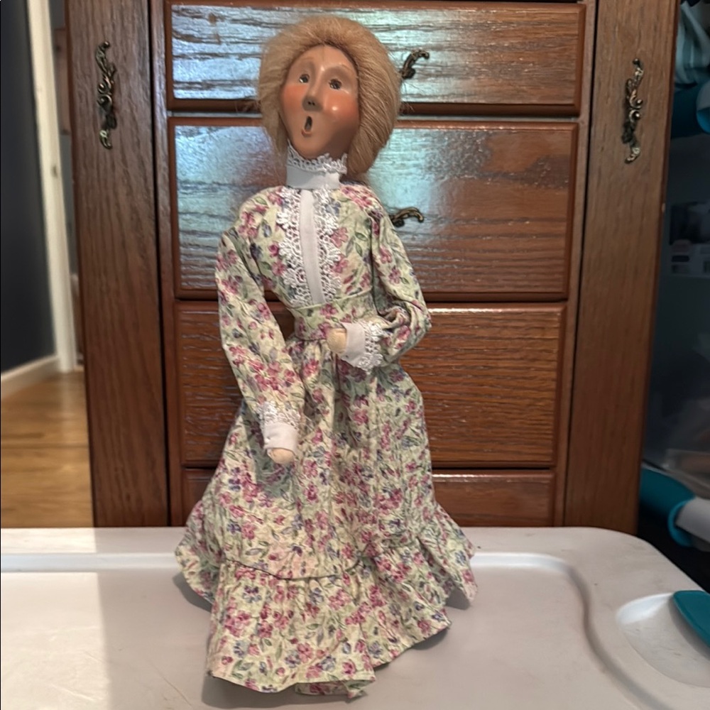 Byers' Choice Floral Porcelain Doll